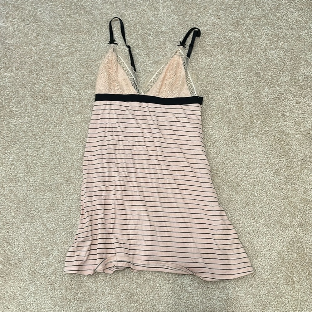 Comfy Jersey Nightgown with Lace Cups